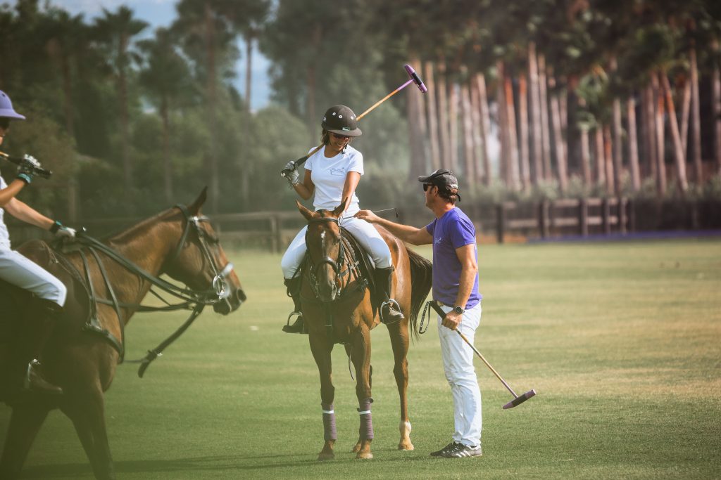 The next image features an individual on horseback, preparing for a game of Polo, highlighting the equestrian activities and sporting pursuits enjoyed within Sotogrande Real Estate.
