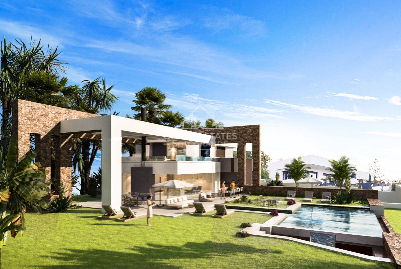 Villa mit spektakulärem Meerblick im Bau in La Paloma zu verkaufen