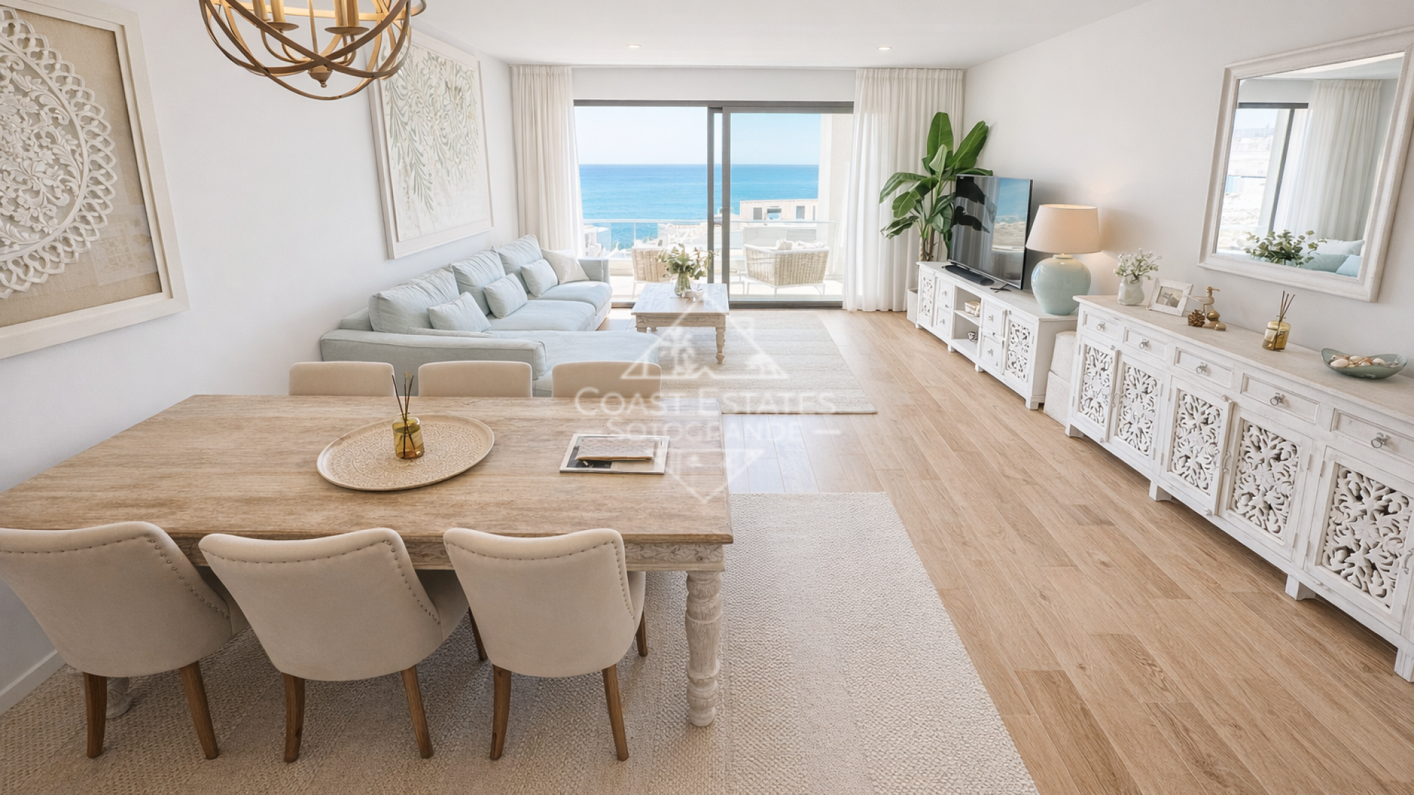 Stunning Sea-View Apartment in The Links II, Alcaidesa - sold fully furnished